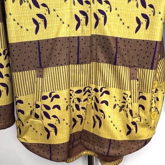 Misslook Women’s Fleece Lined Hoodie Jacket Yellow Brown Purple Size S - Picture 3 of 10